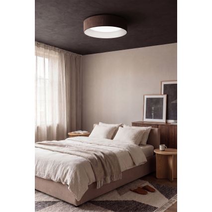 Brilagi - LED Stmívatelné stropní svítidlo VELVET SMART VARI LED/36W/230V 3000-6500K pr. 55 cm hnědá + dálkové ovládání