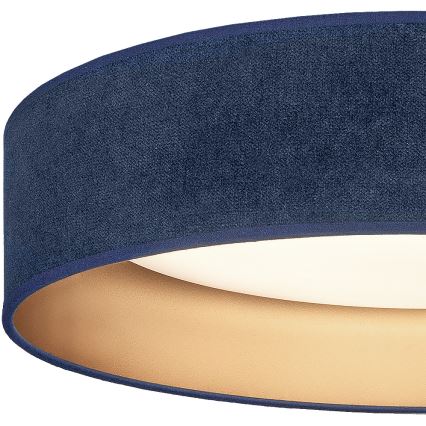 Brilagi - LED Stmívatelné stropní svítidlo VELVET SMART VARI LED/36W/230V 3000-6500K pr. 55 cm modrá/zlatá + dálkové ovládání
