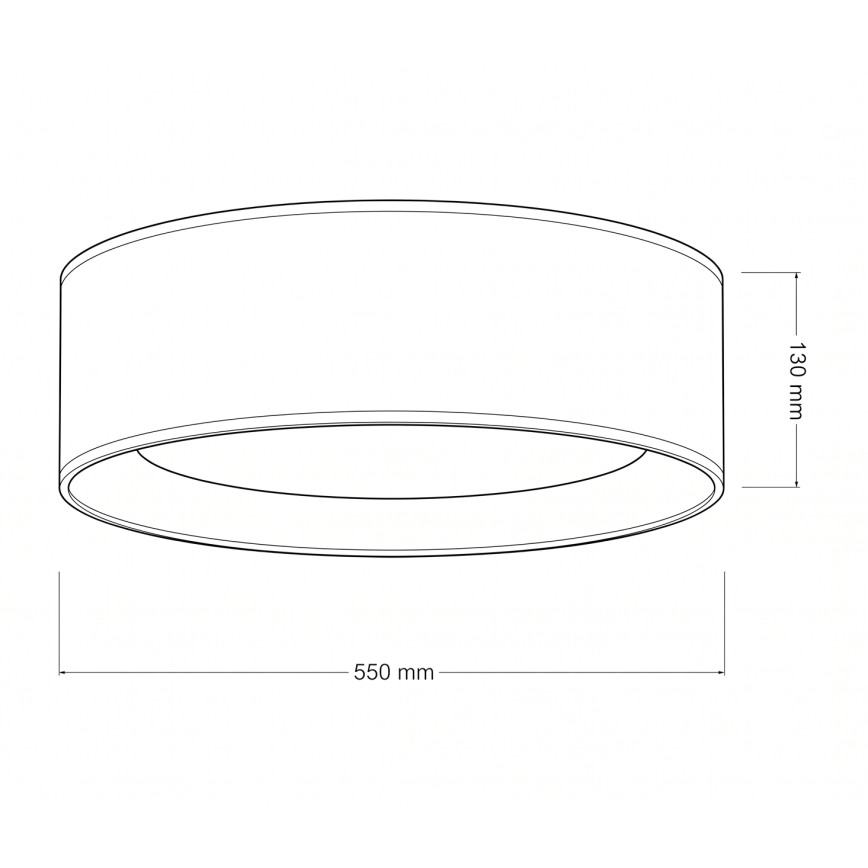Brilagi - LED Stmívatelné stropní svítidlo VELVET SMART VARI LED/36W/230V 3000-6500K pr. 55 cm modrá/zlatá + dálkové ovládání