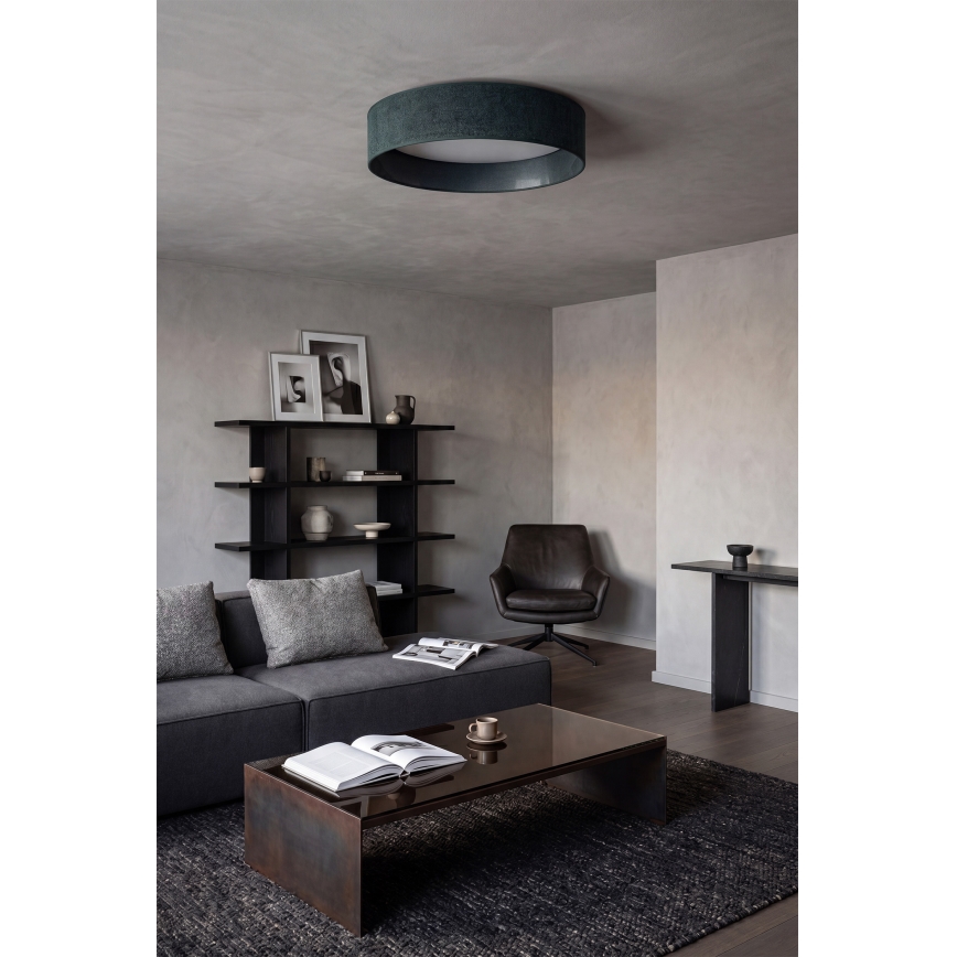 Brilagi - LED Stmívatelné stropní svítidlo VELVET SMART VARI LED/36W/230V 3000-6500K pr. 55 cm zelená + dálkové ovládání