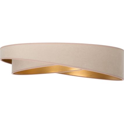 BRILAGI - LED Stmívatelné stropní svítidlo VELVET TWIST LED/36W/230V 3000-6000K pr. 65 cm Wi-Fi Tuya Beacon béžová/zlatá + dálkové ovládání