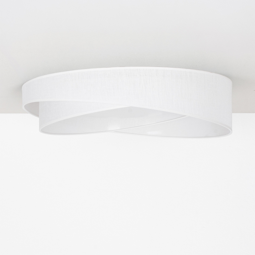 BRILAGI - LED Stmívatelné stropní svítidlo VELVET TWIST LED/36W/230V 3000-6000K pr. 65 cm Wi-Fi Tuya Beacon bílá + dálkové ovládání