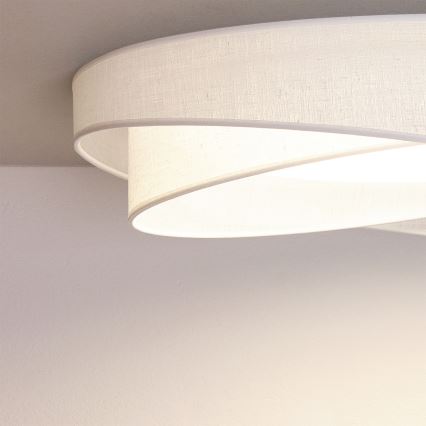 BRILAGI - LED Stmívatelné stropní svítidlo VELVET TWIST LED/36W/230V 3000-6000K pr. 65 cm Wi-Fi Tuya Beacon bílá + dálkové ovládání