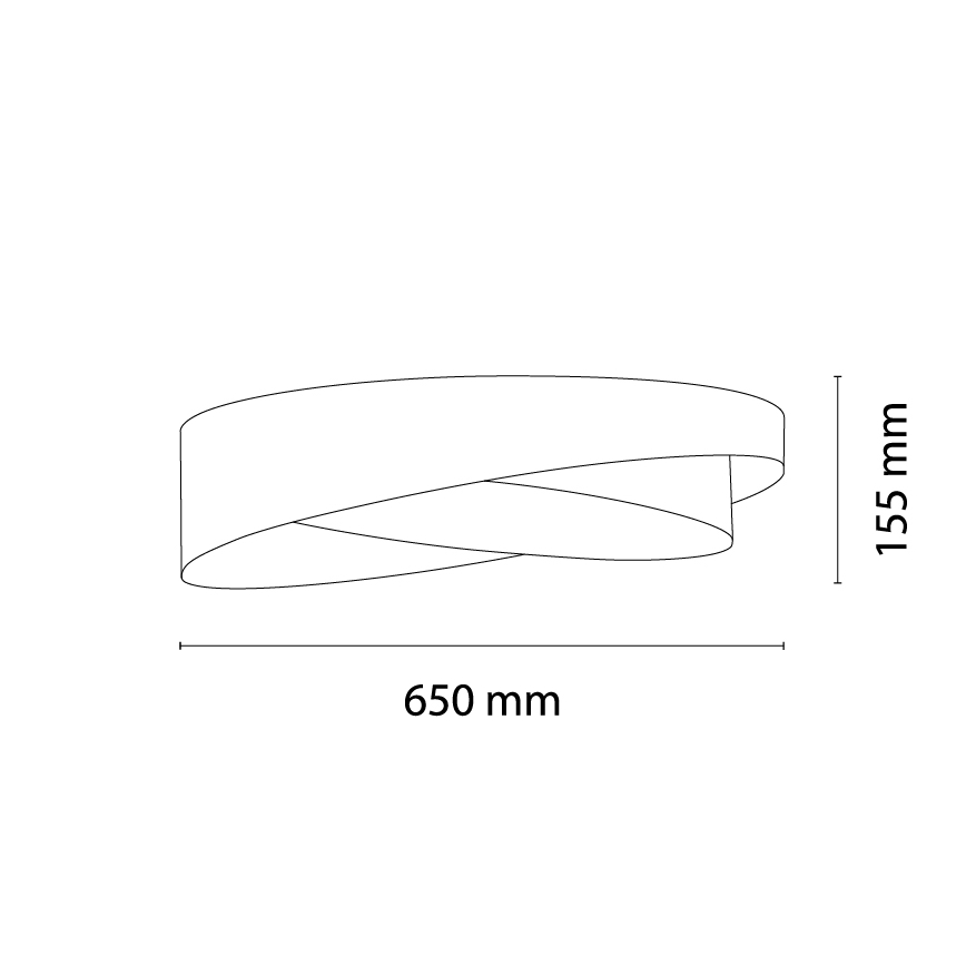 BRILAGI - LED Stmívatelné stropní svítidlo VELVET TWIST LED/36W/230V 3000-6000K pr. 65 cm Wi-Fi Tuya Beacon černá/zlatá + dálkové ovládání