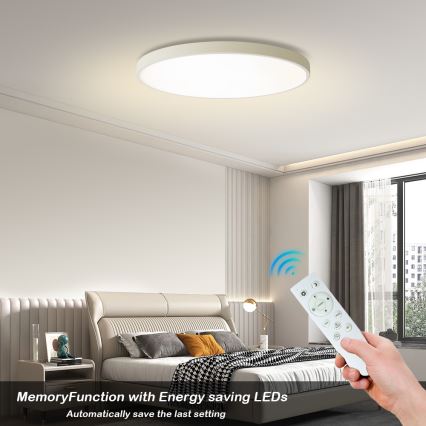 Brilagi - LED Stmívatelné stropní svítidlo POOL SMART LED/100W/230V 3000-6000K pr. 80 cm Wi-Fi Tuya bílá + dálkové ovládání