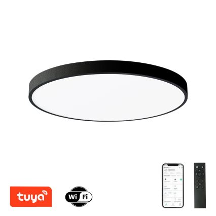 Brilagi - LED Stmívatelné stropní svítidlo POOL SMART LED/100W/230V 3000-6000K pr. 80 cm Wi-Fi Tuya černá + dálkové ovládání