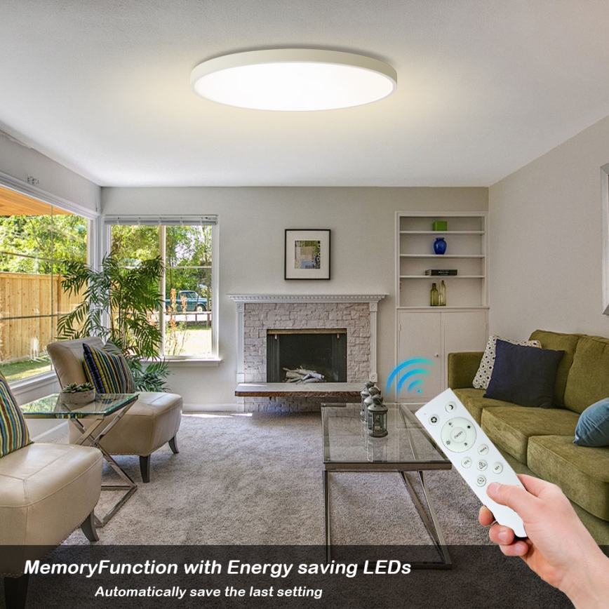 Brilagi - LED Stmívatelné stropní svítidlo POOL SMART LED/128W/230V 3000-6000K pr. 100 cm Wi-Fi Tuya bílá + dálkové ovládání