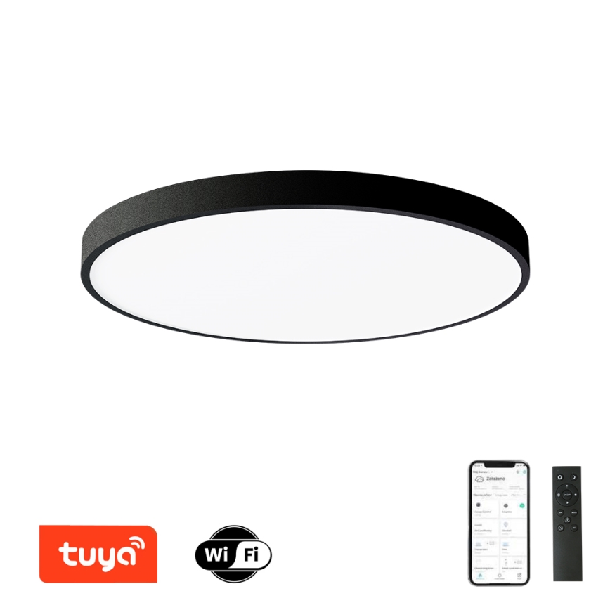 Brilagi - LED Stmívatelné stropní svítidlo POOL SMART LED/128W/230V 3000-6000K pr. 100 cm Wi-Fi Tuya černá + dálkové ovládání