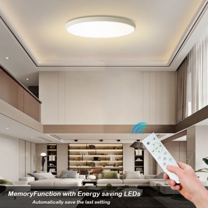 Brilagi - LED Stmívatelné stropní svítidlo POOL SMART LED/180W/230V 3000-6000K pr. 120 cm Wi-Fi Tuya bílá + dálkové ovládání