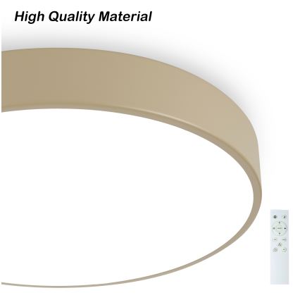 Brilagi - LED Stmívatelné stropní svítidlo POOL SMART LED/48W/230V 3000-6000K pr. 40 cm Wi-Fi Tuya béžová + dálkové ovládání