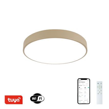 Brilagi - LED Stmívatelné stropní svítidlo POOL SMART LED/48W/230V 3000-6000K pr. 40 cm Wi-Fi Tuya béžová + dálkové ovládání