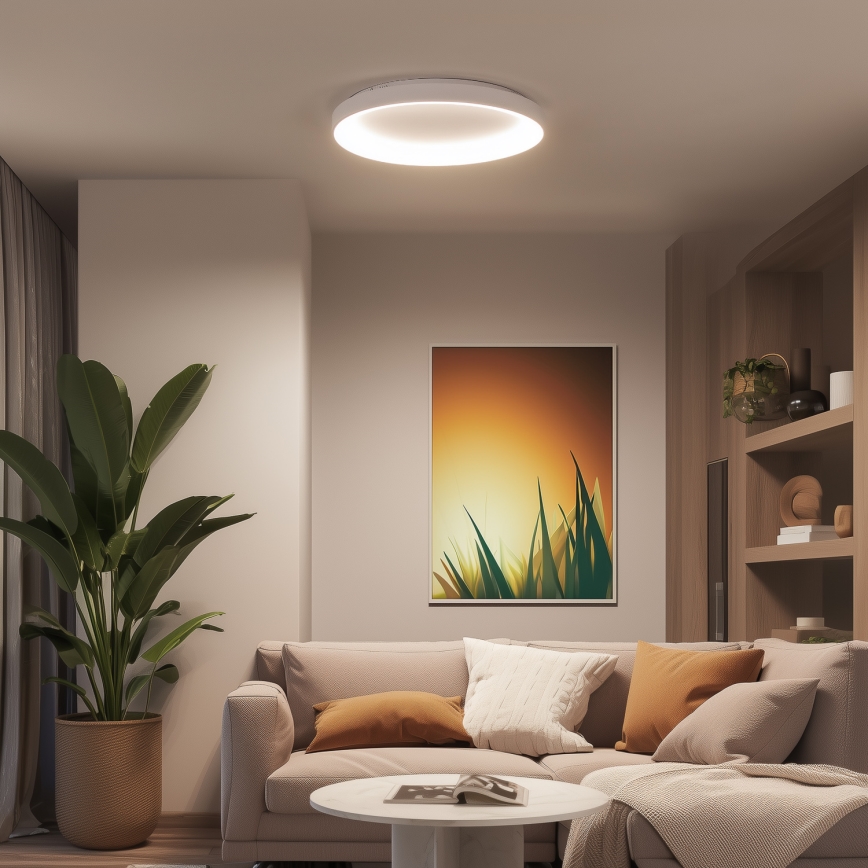 Brilagi - LED Stmívatelné stropní svítidlo FALCON II LED/108W/230V 3000-6500K pr. 80 cm bílá + dálkové ovládání