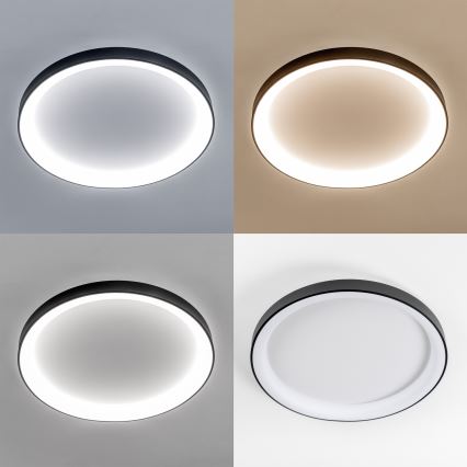 Brilagi - LED Stmívatelné stropní svítidlo FALCON II LED/108W/230V 3000-6500K pr. 80 cm černá + dálkové ovládání