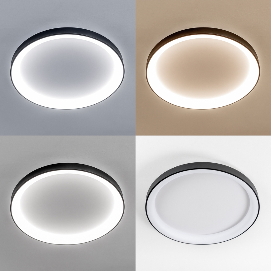 Brilagi - LED Stmívatelné stropní svítidlo FALCON II LED/108W/230V 3000-6500K pr. 80 cm černá + dálkové ovládání