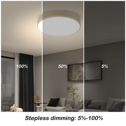 Brilagi - LED Stmívatelné stropní svítidlo POOL LED/36W/230V 3000-6000K pr. 30 cm béžová + dálkové ovládání