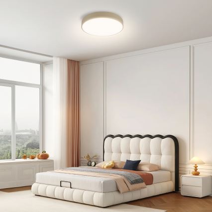Brilagi - LED Stmívatelné stropní svítidlo POOL LED/36W/230V 3000-6000K pr. 30 cm béžová + dálkové ovládání