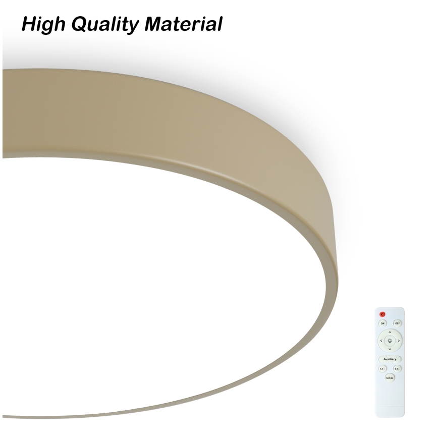 Brilagi - LED Stmívatelné stropní svítidlo POOL LED/36W/230V 3000-6000K pr. 30 cm béžová + dálkové ovládání