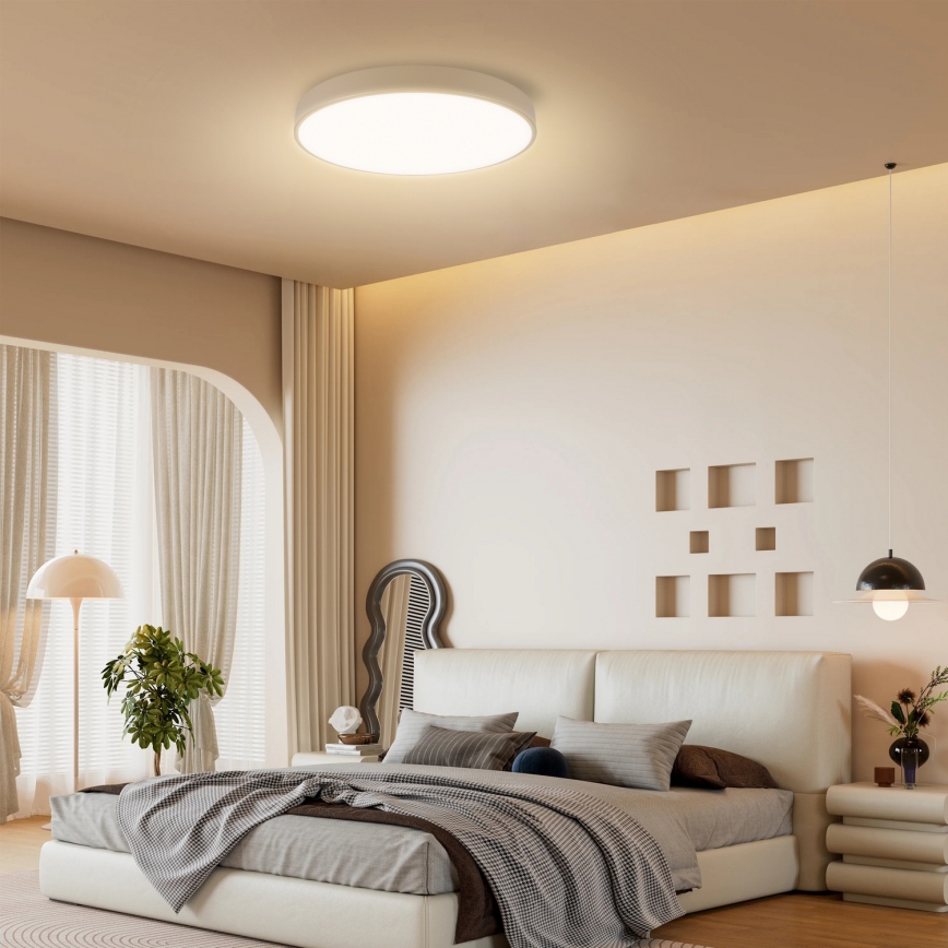 Brilagi - LED Stmívatelné stropní svítidlo POOL LED/60W/230V 3000-6000K pr. 50 cm béžová + dálkové ovládání