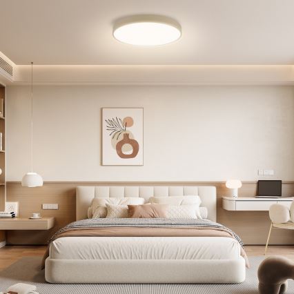 Brilagi - LED Stmívatelné stropní svítidlo POOL LED/60W/230V 3000-6000K pr. 50 cm béžová + dálkové ovládání