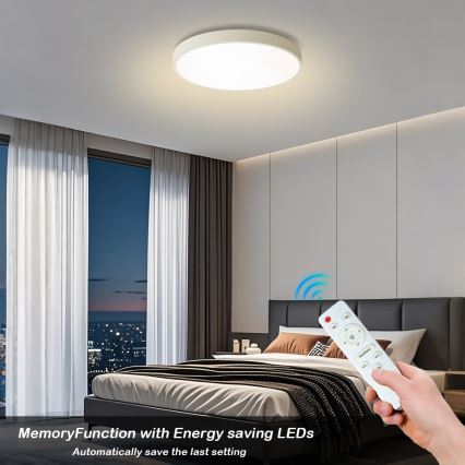 Brilagi - LED Stmívatelné stropní svítidlo POOL LED/60W/230V 3000-6000K pr. 60 cm bílá + dálkové ovládání