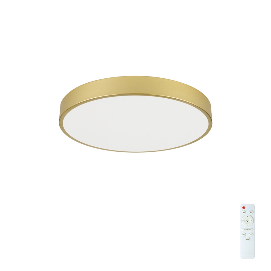 Brilagi - LED Stmívatelné stropní svítidlo POOL LED/60W/230V 3000-6000K pr. 60 cm zlatá + dálkové ovládání