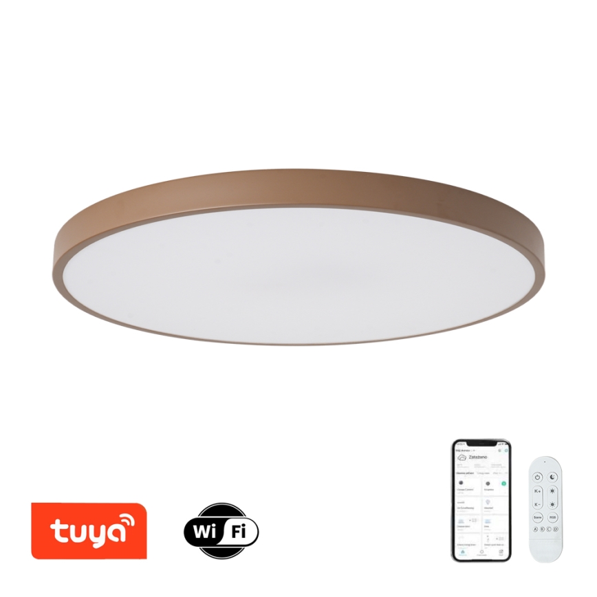 Brilagi - LED Stmívatelné svítidlo POOL SMART LED/100W/230V pr. 80 cm Wi-Fi Tuya + dálkové ovládání hnědá