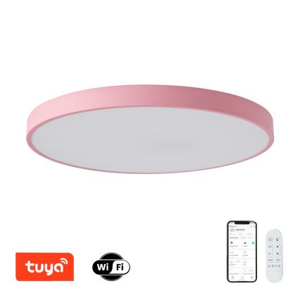 Brilagi - LED Stmívatelné svítidlo POOL SMART LED/100W/230V pr. 80 cm Wi-Fi Tuya + dálkové ovládání růžová