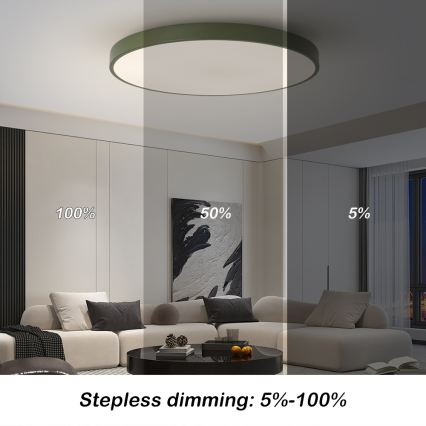 Brilagi - LED Stmívatelné svítidlo POOL SMART LED/100W/230V pr. 80 cm Wi-Fi Tuya + dálkové ovládání zelená