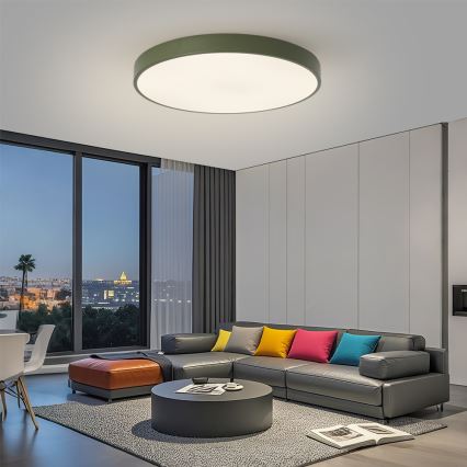 Brilagi - LED Stmívatelné svítidlo POOL SMART LED/100W/230V pr. 80 cm Wi-Fi Tuya + dálkové ovládání zelená