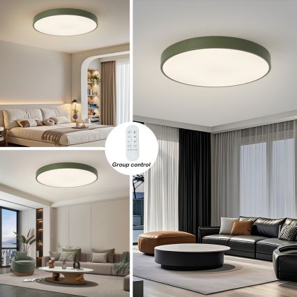 Brilagi - LED Stmívatelné svítidlo POOL SMART LED/100W/230V pr. 80 cm Wi-Fi Tuya + dálkové ovládání zelená