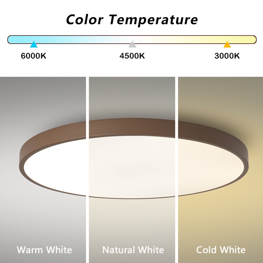 Brilagi - LED Stmívatelné svítidlo POOL SMART LED/128W/230V pr. 100 cm Wi-Fi Tuya + dálkové ovládání hnědá
