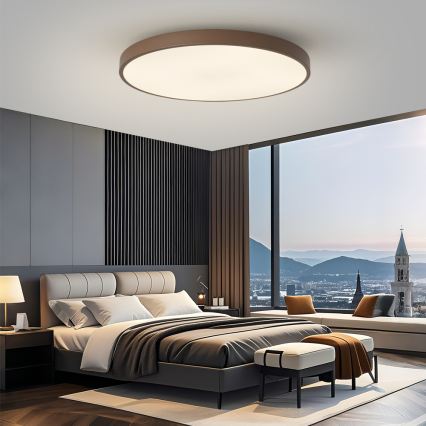 Brilagi - LED Stmívatelné svítidlo POOL SMART LED/128W/230V pr. 100 cm Wi-Fi Tuya + dálkové ovládání hnědá