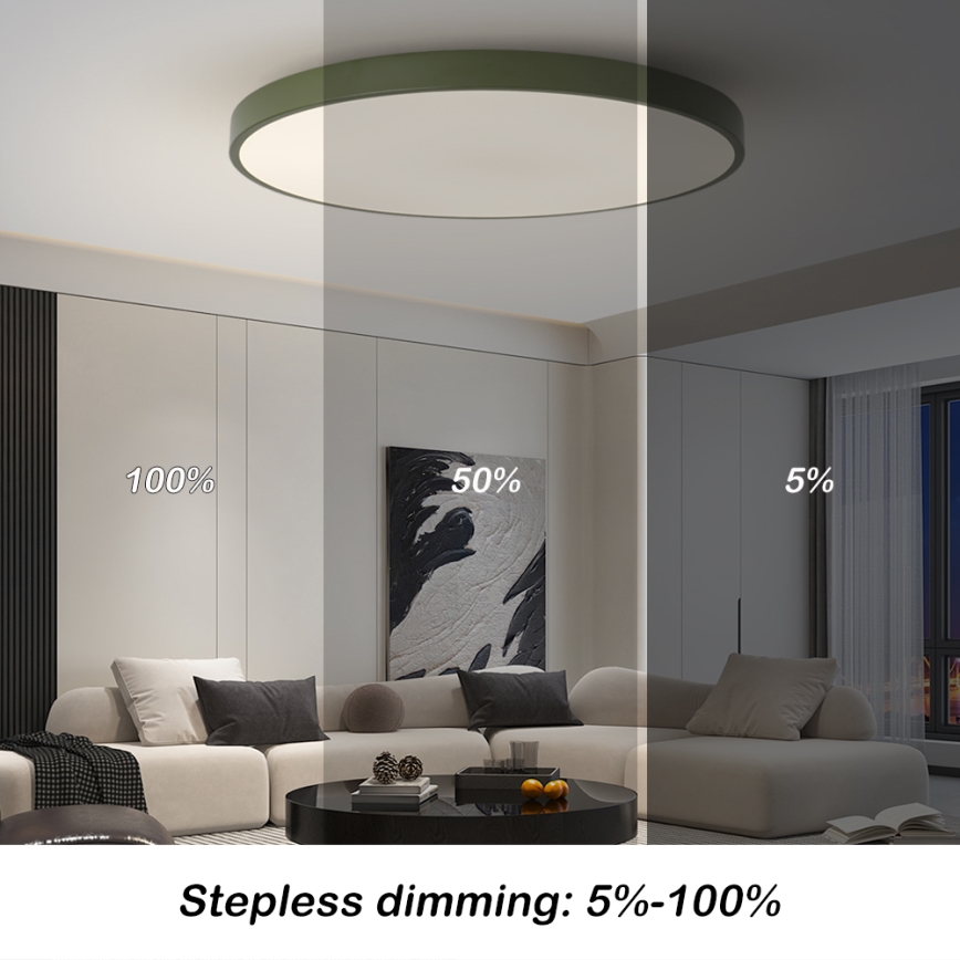 Brilagi - LED Stmívatelné svítidlo POOL SMART LED/128W/230V pr. 100 cm Wi-Fi Tuya + dálkové ovládání zelená