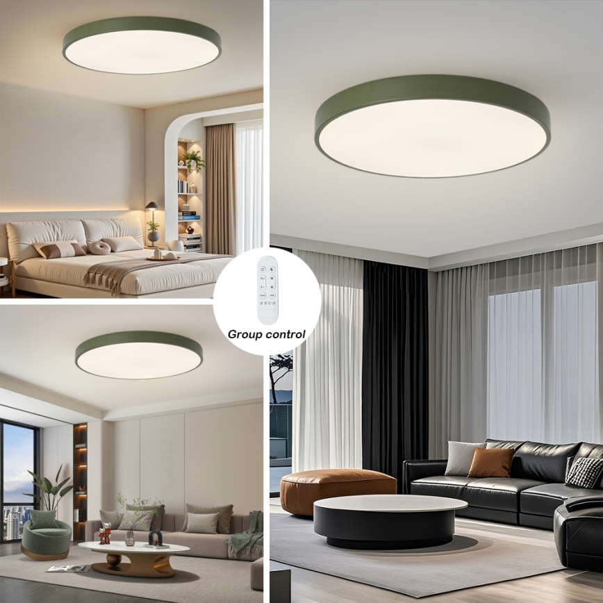 Brilagi - LED Stmívatelné svítidlo POOL SMART LED/128W/230V pr. 100 cm Wi-Fi Tuya + dálkové ovládání zelená