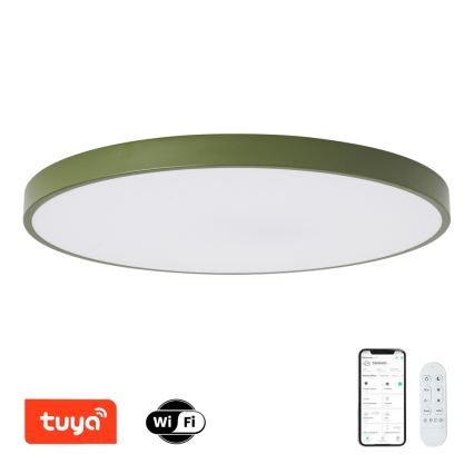 Brilagi - LED Stmívatelné svítidlo POOL SMART LED/128W/230V pr. 100 cm Wi-Fi Tuya + dálkové ovládání zelená