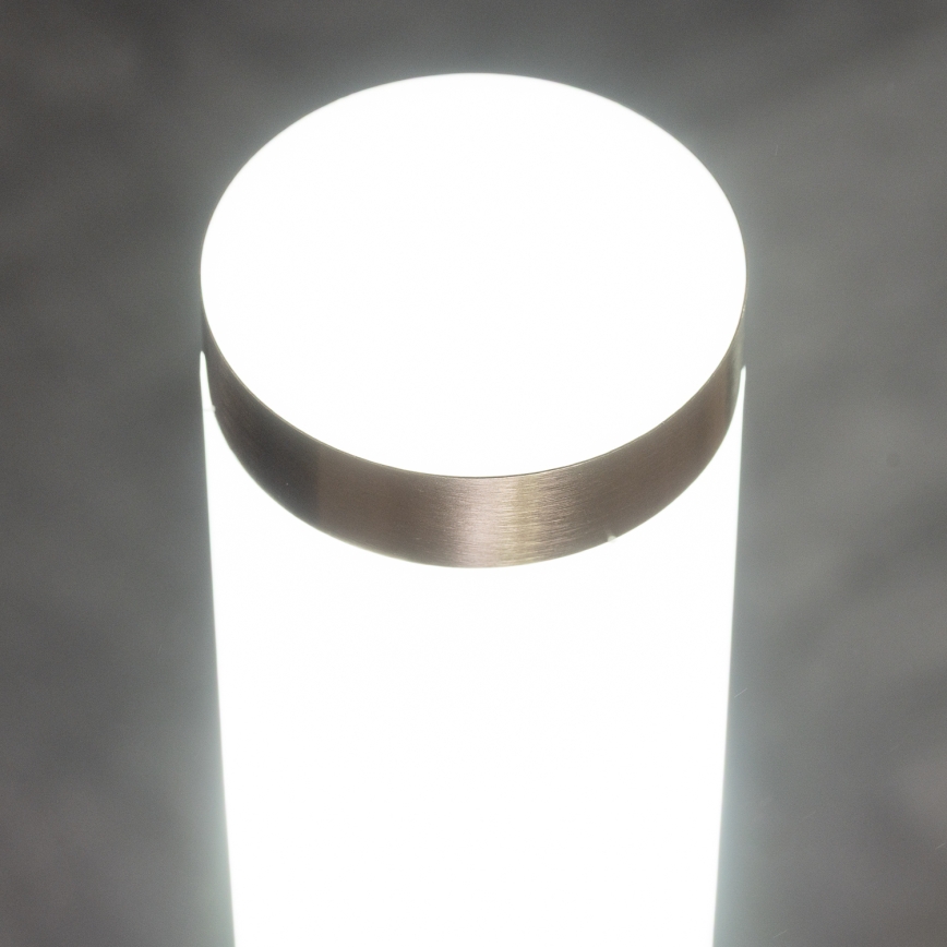 BRILAGI - LED Stmívatelná venkovní lampa se zásuvkou ELIA 1xE27/6W/230V 2700-6500K IP44 Wi-Fi 50 cm matný chrom