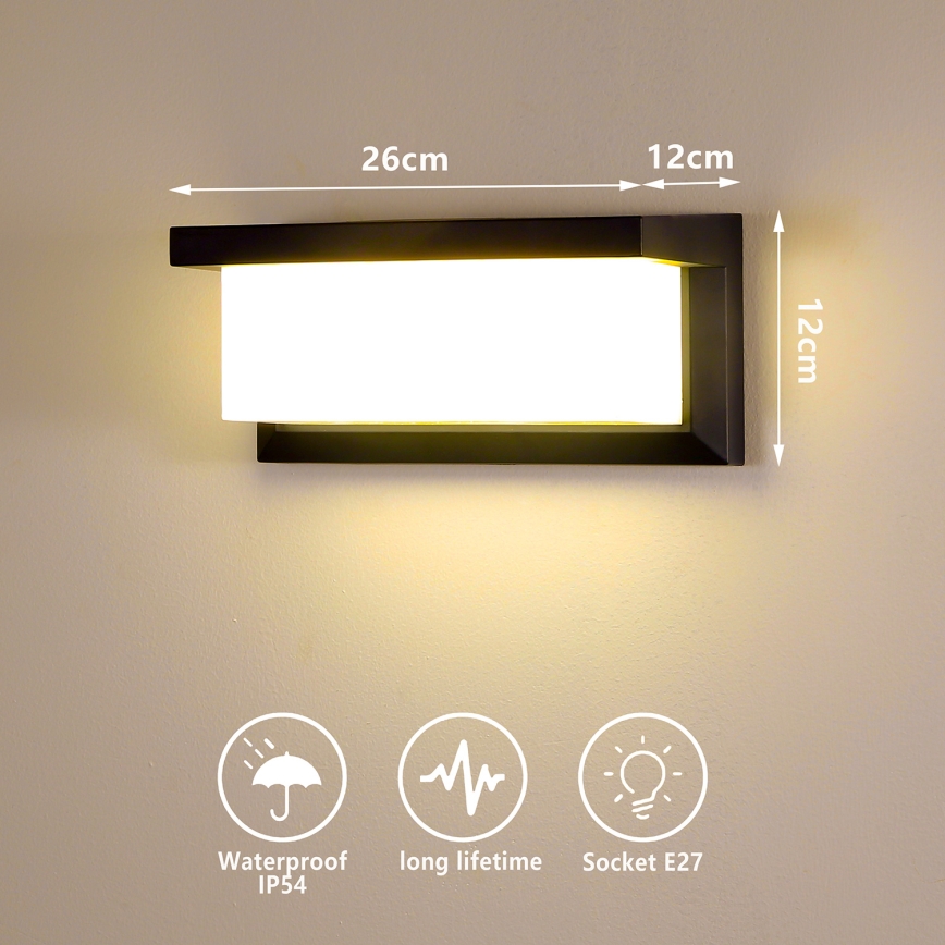 Brilagi - LED Stmívatelné venkovní nástěnné svítidlo BRICKY 1xE27/6W/230V 2700-6500K IP54 černá