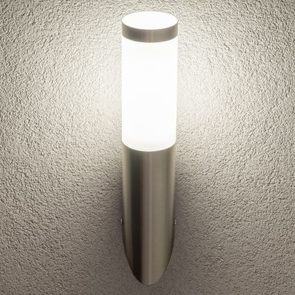 BRILAGI - LED Stmívatelná venkovní nástěnná lampa ELIA 1xE27/6W/230V 2700-6500K IP44 matný chrom