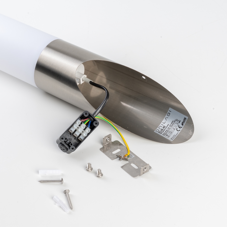 BRILAGI - LED Stmívatelná venkovní nástěnná lampa ELIA 1xE27/6W/230V 2700-6500K IP44 matný chrom