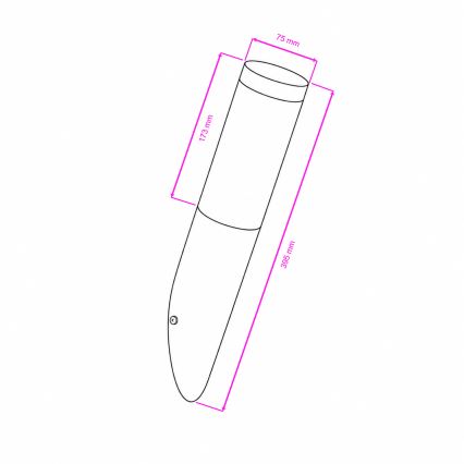 BRILAGI - LED Stmívatelná venkovní nástěnná lampa ELIA 1xE27/6W/230V 2700-6500K IP44 matný chrom