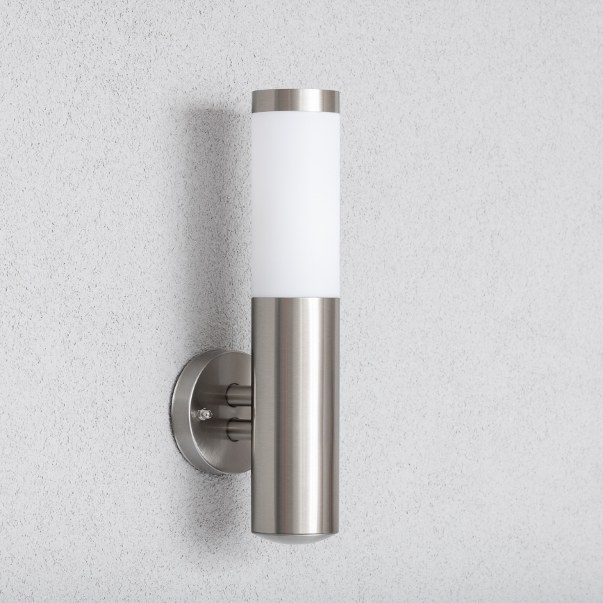 BRILAGI - LED Stmívatelná venkovní nástěnná lampa ELIA 1xE27/6W/230V 2700-6500K IP44 Wi-Fi matný chrom