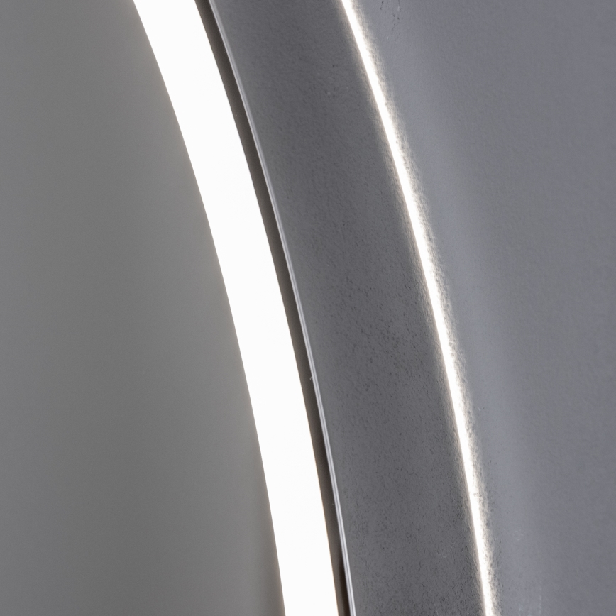 Brilagi - LED Koupelnové vyhřívané zrcadlo ALU PRO LED/18W/230V pr. 60 cm lesklý chrom IP44 CRI 90 stmívatelné + CCT