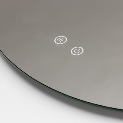 Brilagi - LED Koupelnové vyhřívané zrcadlo DEMI ECO LED/12W/230V pr. 60 cm IP44 CRI 90 stmívatelné + CCT