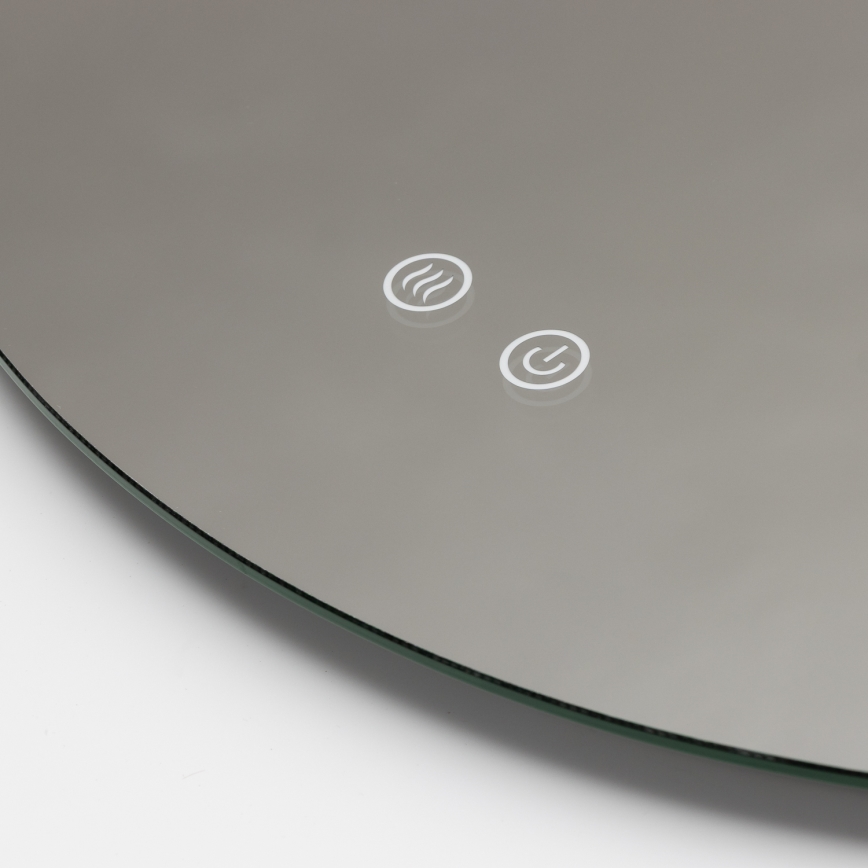 Brilagi - LED Koupelnové vyhřívané zrcadlo DEMI PRO LED/20W/230V pr. 60 cm IP44 CRI 90 stmívatelné + CCT