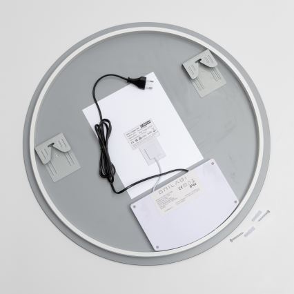 Brilagi - LED Koupelnové vyhřívané zrcadlo DEMI PRO LED/20W/230V pr. 60 cm IP44 CRI 90 stmívatelné + CCT