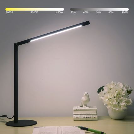 Brilagi - LED Stmívatelná dotyková stolní lampa VARIO LED/7W/230V 3000-6500K CRI 96 černá