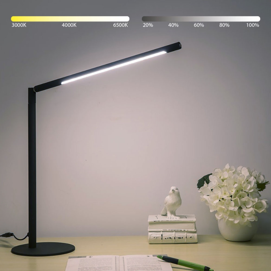 Brilagi - LED Stmívatelná dotyková stolní lampa VARIO LED/7W/230V 3000-6500K CRI 96 černá