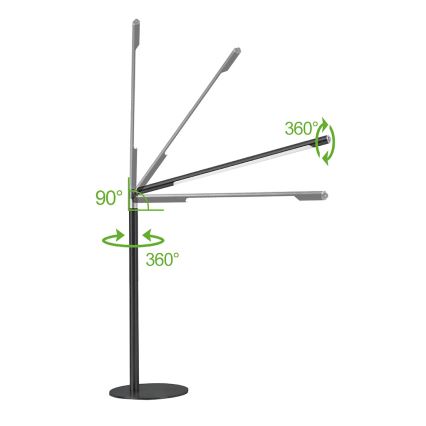Brilagi - LED Stmívatelná dotyková stolní lampa VARIO LED/7W/230V 3000-6500K CRI 96 černá