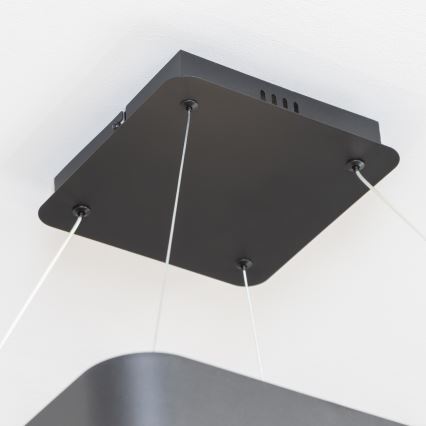 Brilagi - LED Stmívatelný lustr na lanku FALCON II LED/125W/230V 3000-6500K 60x60 cm černá + dálkové ovládání
