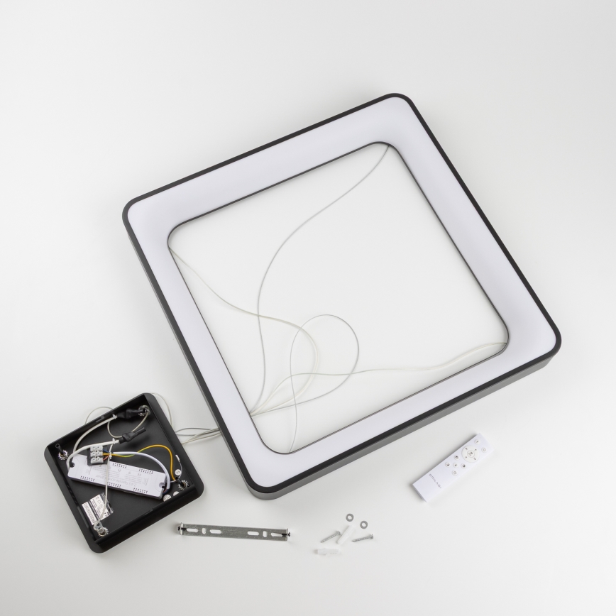 Brilagi - LED Stmívatelný lustr na lanku FALCON II LED/125W/230V 3000-6500K 60x60 cm černá + dálkové ovládání